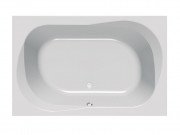 Ванна акриловая Kolpa San Adam & Eva 195х125 см/О с массажной системой VITAL и панелью белый 576690