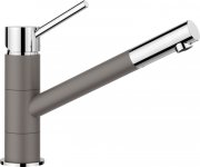 Смеситель для кухни Blanco Kano однорычажный Silgranit хром/вулканический серый 526950