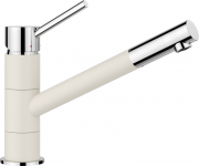 Смеситель для кухни Blanco Kano однорычажный Silgranit хром/мягкий белый 526951