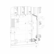 Универсальный узел промывки пермеатом для промывки мембран промышленных систем Ecosoft MO12/MO16/MO20/MO24 PMO1224