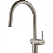 Змішувач для кухні Franke Active J з висувною лійкою та ламінарним потоком нержавіюча сталь 115.0653.402