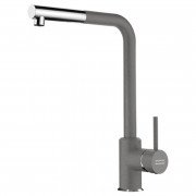 Смеситель для кухни Franke Sirius однорычажный с выдвижной лейкой серый камень 115.0668.381