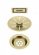 Відвідна арматура Blanco InFino® із переливом сатинове золото 203476