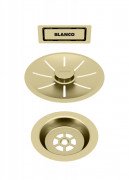 Відвідна арматура Blanco InFino® із переливом сатинове золото 203476