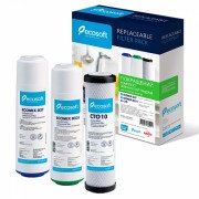 Покращений комплект картриджів Ecosoft для потрійного фільтра CRV3ECO