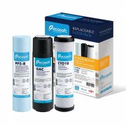 Покращений комплект картриджів Ecosoft 1-2-3 для фільтра зворотного осмосу CHV3ECO