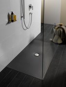 Душовий піддон Laufen Indura 80х120х2, 5 см емальована сталь з покриттям Antislip антрацит H2150746760401