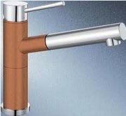 Смеситель для кухни Blanco ALTA-S COMPACT хром/коньяк 515331