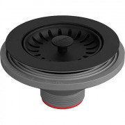 Чашка ручного вентиля Franke Color Line в дополнительную чашу без вывода под перелив черный матовый 112.0668.276