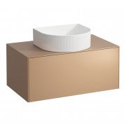 Тумба під раковину Laufen Sonar 80 см з отвором у центрі МДФ/ДСП мідь H4054110340411