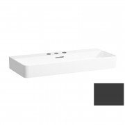 Раковина для ванної Laufen Val 95х42 см із 3 отворами під змішувач кераміка графіт матовий H8102877581081