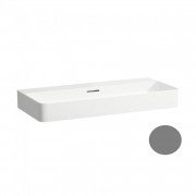 Раковина для ванної Laufen Val 120х42 см без отворів під змішувач кераміка графіт матовий H8102897581091