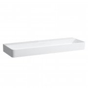 Раковина для ванної Laufen Val 120х42 см без отворів під змішувач білий кераміка H8102890001121