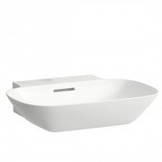 Раковина для ванної Laufen Ino 56х45 см без отворів під змішувач білий кераміка з покриттям LCC H8103024001091