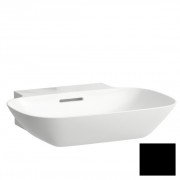 Раковина для ванної Laufen Ino 56х45 см без отворів під змішувач кераміка чорний матовий H8103027161091