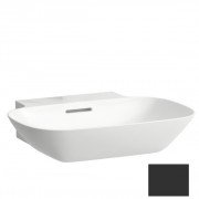 Раковина для ванної Laufen Ino 56х45 см без отворів під змішувач кераміка графіт матовий H8103027581091