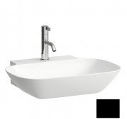 Раковина для ванної Laufen Ino 56х45 см з 1 отвором під змішувач кераміка чорний матовий H8103027161111