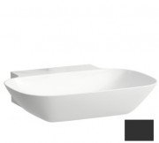 Раковина для ванної Laufen Ino 56х45 см без отворів під змішувач кераміка графіт матовий H8103027581121