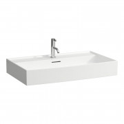 Раковина для ванної Laufen Kartell 80х46 см з 1 отвором під змішувач білий кераміка H8103360001041