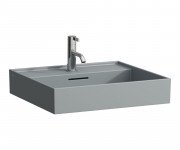 Раковина для ванної Laufen Kartell 80х46 см з 1 отвором під змішувач кераміка графіт матовий H8103367581041