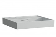 Раковина для ванної Laufen Kartell 80х46 см без отворів під змішувач кераміка сірий матовий H8103367591091