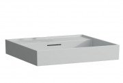 Раковина для ванной Laufen Kartell 80х46 см без отверстий под смеситель керамика серый матовый H8103367591091