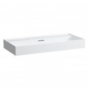 Раковина для ванної Laufen Kartell 100х46 см без отворів під змішувач кераміка білий матовий H8103377571091