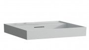 Раковина для ванної Laufen Kartell 100х46 см без отворів під змішувач кераміка сірий матовий H8103377591091