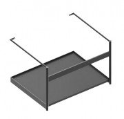 Консоль для раковини Catalano New Premium 55х43 см чорний матовий 5ST60GRNS