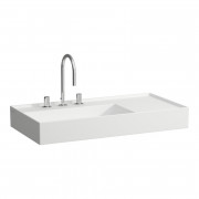 Раковина для ванной Laufen Kartell 90х46 см полка справа c 3 отверстиями керамика белый с покрытием LCC H8103384001581