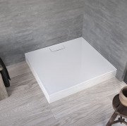 Душовий піддон Kolpa San Drop 90х90 см/О з панеллю литою санітарний акрил білий 565970