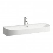 Раковина для ванної Laufen Sonar 100х42 см з 1 отвором під змішувач білий кераміка H8103470001041