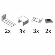 Монтажный комплект Kolpa San для панелей ванны (для третьей панели) 590750