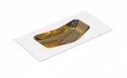 Раковина для ванної Catalano Edition 100x50 см кераміка білий/золото 1100EDBO