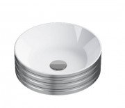 Раковина для ванной Catalano Zero ⌀40 см керамика белый/серебро 140AZEBA