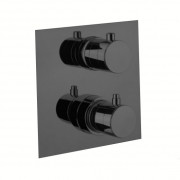 Термостат скрытого монтажа Fiore X-Termo 2 потребителя черный матовый 31NN0993