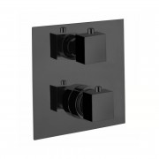 Термостат прихованого монтажу Fiore Spazio Doccia 2 споживача чорний матовий 31NN0913