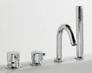 Змішувач на борт ванни Kolpa-San Raindrop із ручним душем одноважільний хром 726500