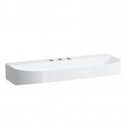 Раковина для ванной Laufen Sonar 100х42 см c 3 отверстиями без перелива керамика белый с покрытием LCC H8103474001581