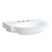 Раковина для ванної Laufen The New Classic 60х48 см з 3 отворами без переливу кераміка білий матовий H8138537571581