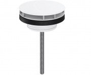 Донный клапан Hansgrohe для раковины без перелива матовый белый 50001700