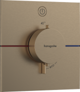 Термостат прихованого монтажу Hansgrohe ShowerSelect Comfort E 1 споживач шліфована бронза 15571140