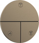 Вентиль скрытого монтажа Hansgrohe ShowerSelect Comfort S 3 потребителя шлифованная бронза 15558140