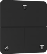 Вентиль прихованого монтажу Hansgrohe ShowerSelect Comfort Q 3 споживача матовий чорний 15587670