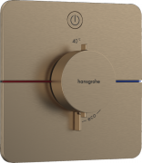 Термостат прихованого монтажу Hansgrohe ShowerSelect Comfort Q 1 споживач шліфована бронза 15581140