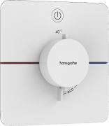 Термостат прихованого монтажу Hansgrohe ShowerSelect Comfort Q 1 споживач матовий білий 15581700