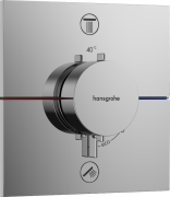 Термостат прихованого монтажу Hansgrohe ShowerSelect Comfort E 2 споживача із вбудованою захисною комбінацією EN1717 хром 15578000