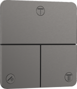 Вентиль прихованого монтажу Hansgrohe ShowerSelect Comfort Q 3 споживача шліфований чорний хром 15587340