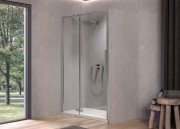 Душевые двери Kolpa San Polaris N 90-L SBR 90х200 см левая профиль серебро/прозрачное стекло Clean Coat 515870