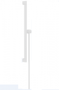 Штанга для душу Hansgrohe Unica Puro E 65 см з тримачем та шлангом 160 см матовий білий 24404700